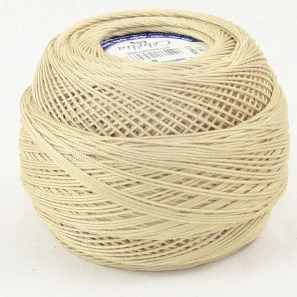 DMC Cebelia 20, #739 Ultra Very Light Tan, Combed Cotton Crochet Thread 50g