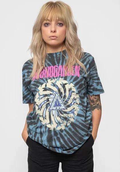 Soundgarden Badmotorfinger Dye Wash T Shirt Blue XL