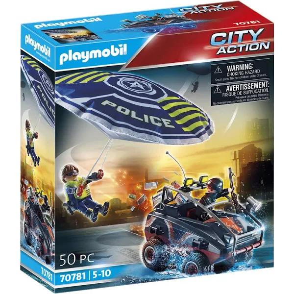 Playmobil - Police Parachute with Amphibious Vehicle 70781