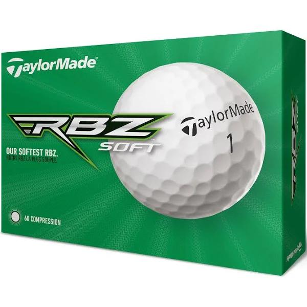 TaylorMade RBZ Soft Dozen Golf Balls, White,2021