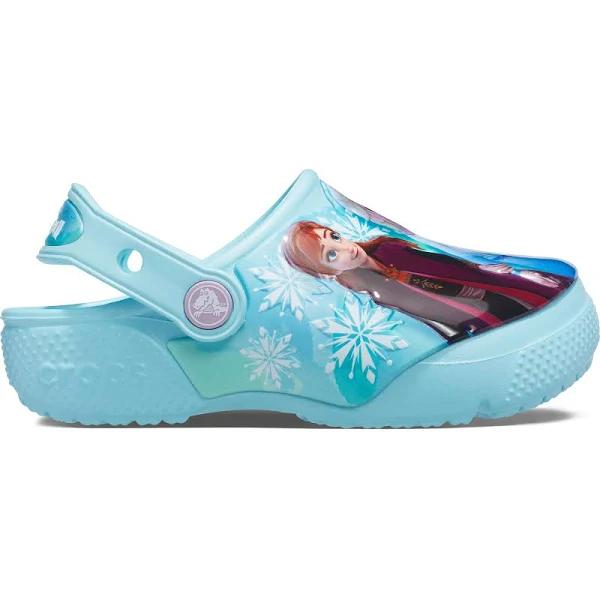 Crocs Kids' Fun Lab Disney Frozen II Clog, Ice Blue, J1