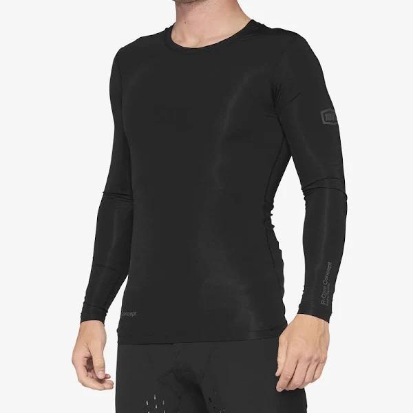 100 Percent R-Core Concept Long Sleeve Jersey - S Black