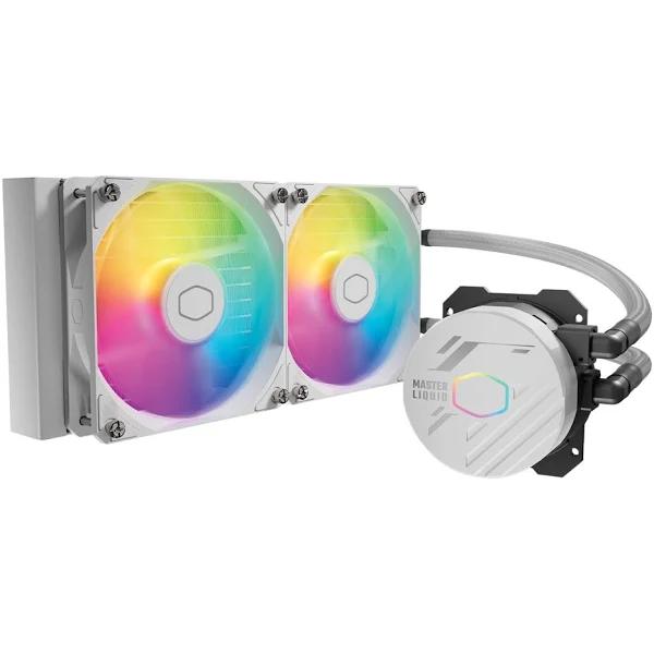 Cooler Master MasterLiquid 240L Core ARGB All in One Watercooling White Support