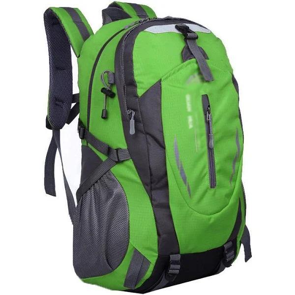 Large Waterproof Hiking Camping Bag Travel Backpack Outdoor Luggage Rucksack - Green