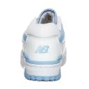 New Balance White & Blue 550 Sneakers