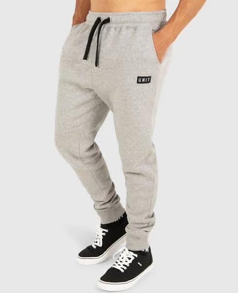 Unit Mens Unit Stack Track Pants - Grey Marle - 2XL