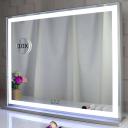 Hollywood Mirror Makeup Mirror,LED Mirror With Light, Smart Mirror,Touch Control,Vanity Mirror 3 Colors Dimmable Light,Tabletop/Wall Silver Mirror