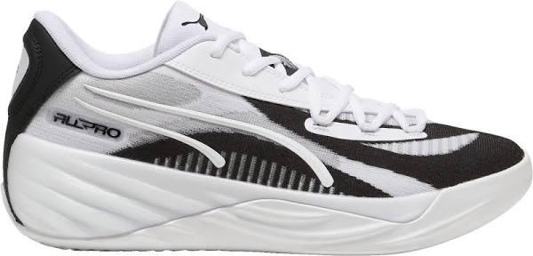 All-Pro Nitro Team Unisex Basketball Shoes in White/Black, Size 13 by Puma