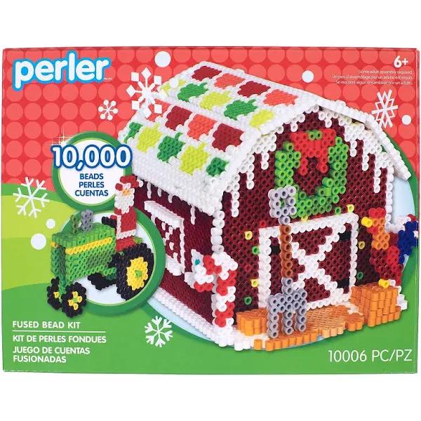 Perler Fused Bead Kit - Gingerbread Barn