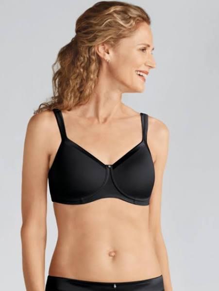 Amoena Women's Lara Satin Pocketed Seamless Wire Free Tshirt Bra