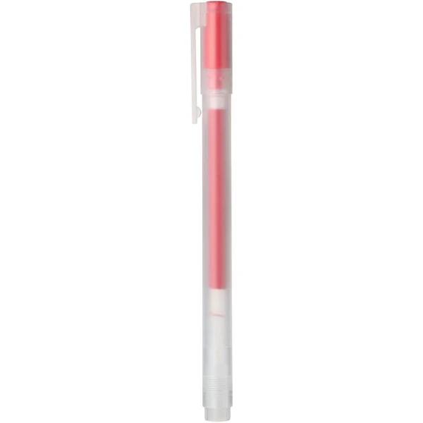 MUJI Gel Ink Ballpoint Pen - Cap Type 0.7mm Red