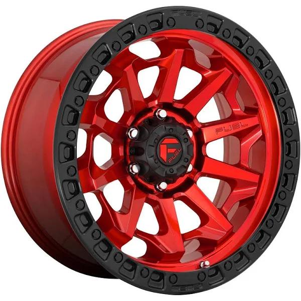 Fuel Wheels D69518907550 - D695 Covert 18x9 Candy Red Black Bead Ring