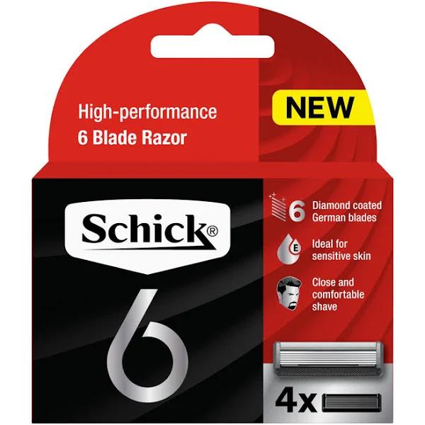 Schick 6 Blades Refill 4 Pack