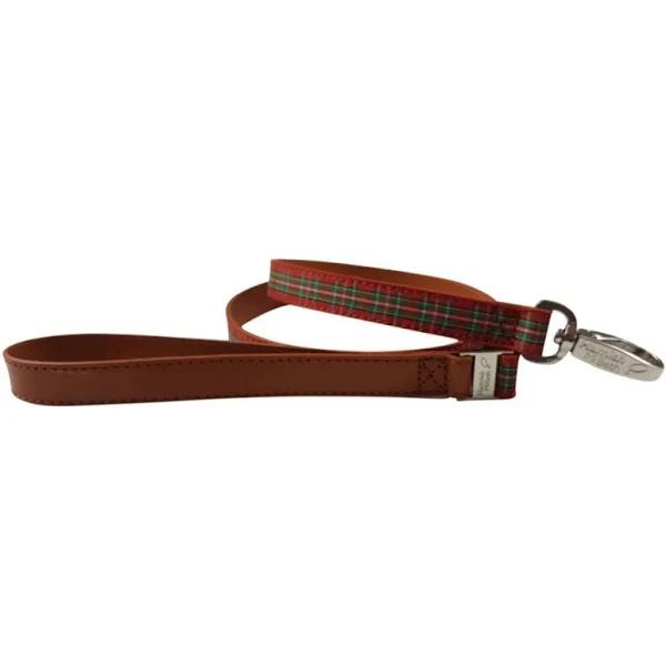 Highland Red Tartan Dog Lead