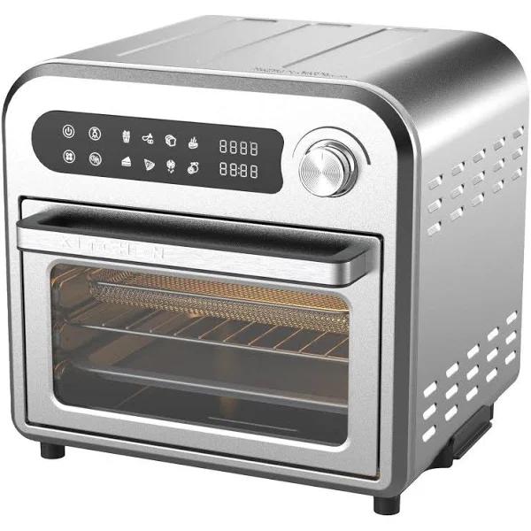 Kitchen Couture Compact Air Fryer Oven | Silver | 10L