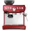 Breville BES870CRN The Barista Express Coffee Machine - Cranberry