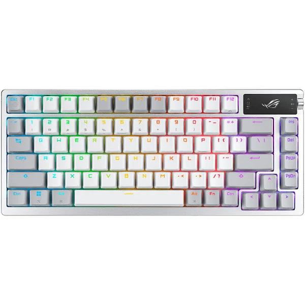 Asus ROG Azoth 75% Moonlight Wireless RGB Mechanical Keyboard - Storm Switch [ROG AZOTH/NXSM/US/PBT/WHT]