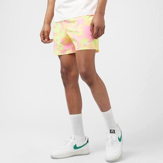 Men's Nike Floral Fade 5" Volley Swim Shorts - Pink