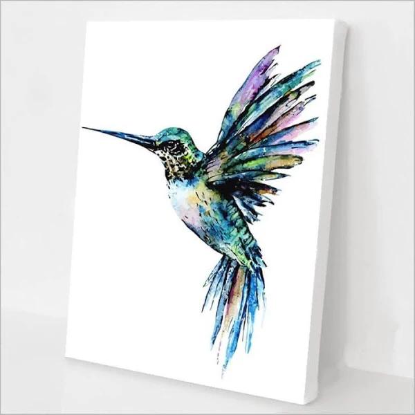 Paint Plot Paint by Numbers Kit Hummingbird