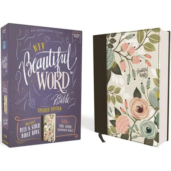 NIV Beautiful Word Bible Red Letter Edition [Floral]