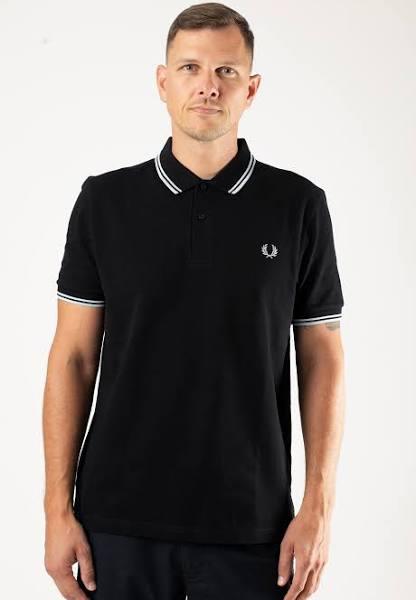 Fred Perry - Twin Tipped Black/Light Ice - Polo