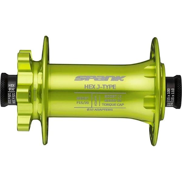 Spank Hex J-Type Boost Front Hub - Green - 32H