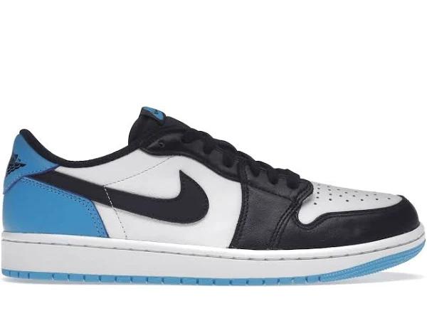 Air Jordan 1 Low OG UNC Shoes - Size 10 - White/Dark Powder Blue-Black