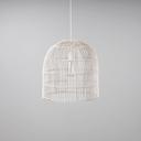 Whitewash Cane Rattan Pendant Light - Siena - 2 Sizes