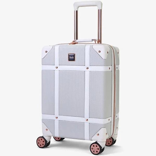 Rock Vintage 54cm Carry On Hardsided Luggage - Grey