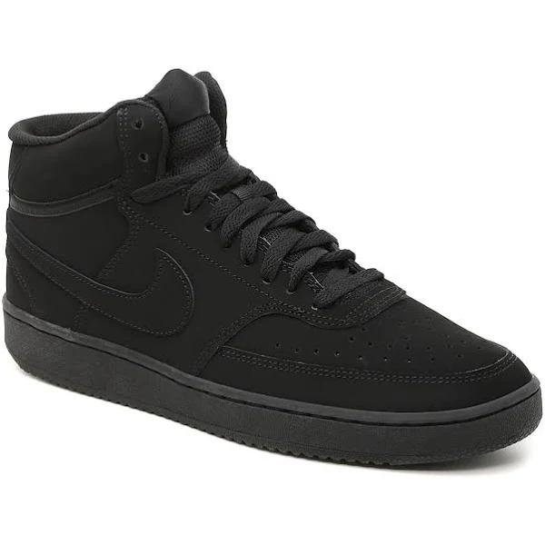 Nike Court Vision Mid Black Men's Shoes, Size: 9