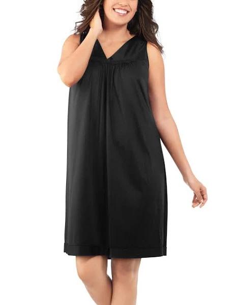 Exquisite Form Short Gown Plus - 3XL Midnight Black