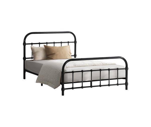 Oikiture Metal Bed Frame King Single Size Bed Base