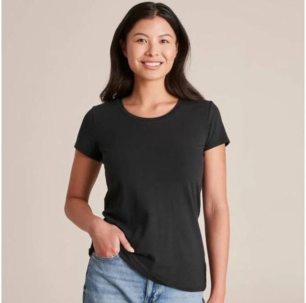 Crew Neck T-Shirt | Black | Size XS by Target Woman