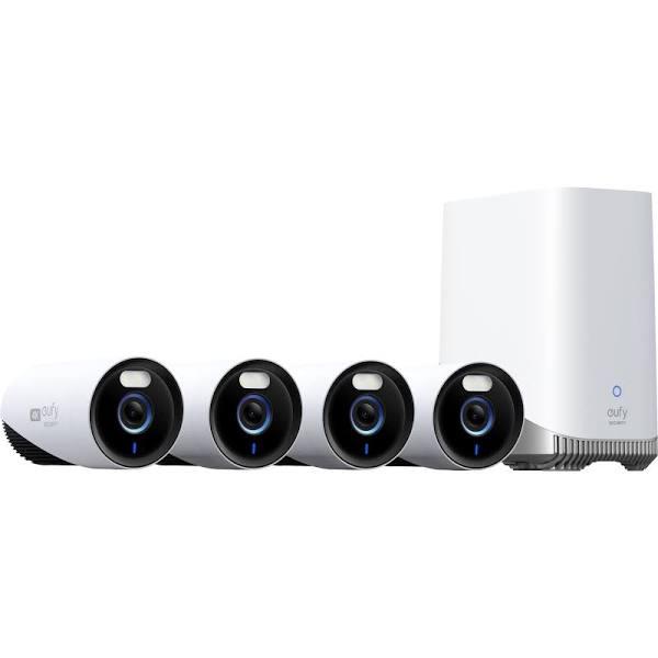 Eufy Security eufyCam E330 4K Home Security System With Homebase 3 (4-Pack)