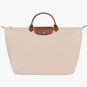 Longchamp Small Le Pliage Recycled Canvas Top Handle Bag Carrot