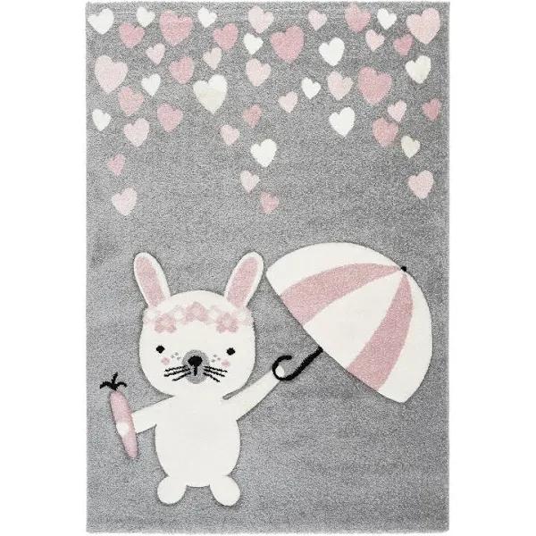 Pink Rabbit Kids Rug | Rug Store Near Me | Kids Rugs | Adore Rugs 120 x 170 / Pink