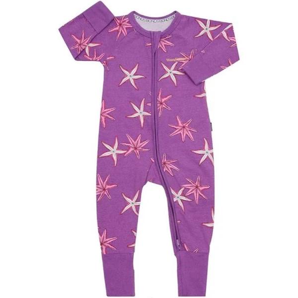 Bonds Baby 2-Way Zip Wondersuit Coverall Starfish Purple