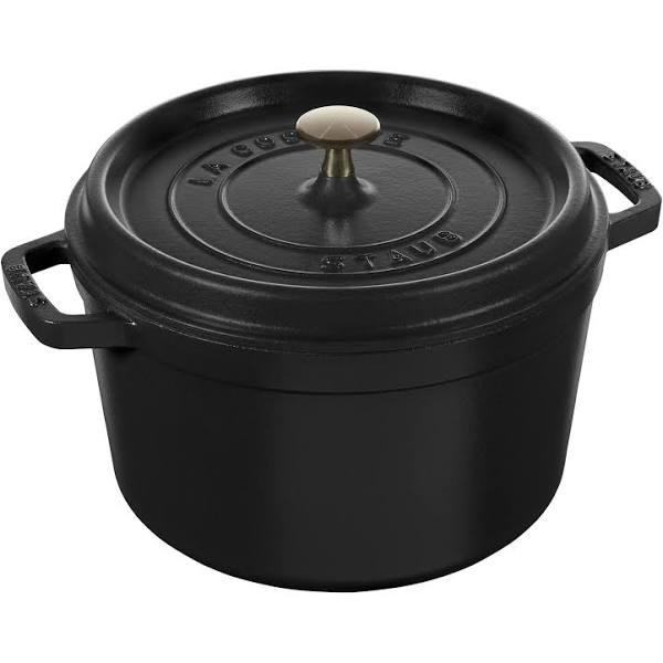 Staub - La Cocotte, 24 cm, Round, High, Black, 40502-285 / 12502423