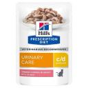 Hill's Prescription Diet C/D Multicare Urinary Care Salmon Wet Cat Food - 12x85g - Hills Vet