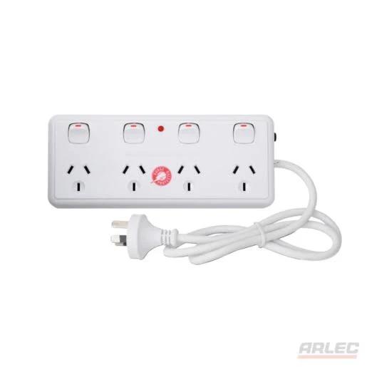 Arlec 4 Outlet 4 Switch Surge Powerboard PB45 KU