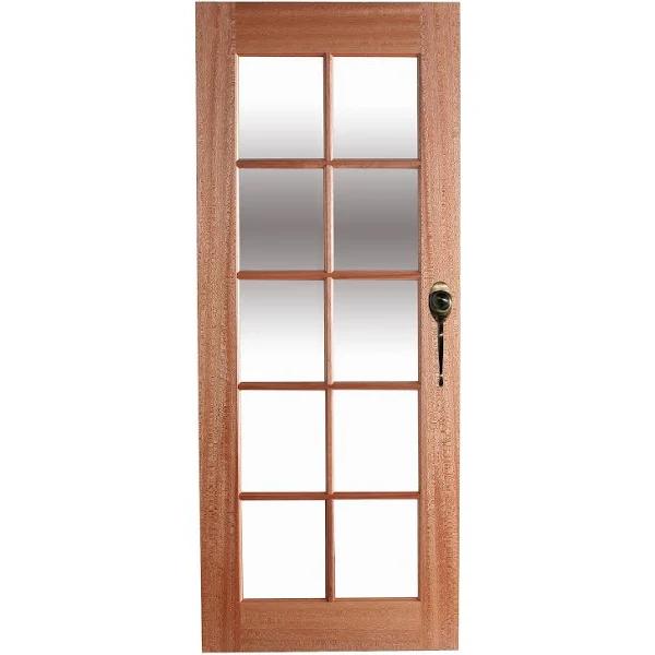 Hume Doors & Timber 2040 x 820 x 40mm Entrance Door 10Lite Clear Glass