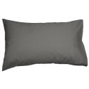 Algodon Pair of 300TC Cotton Standard Pillowcases Charcoal