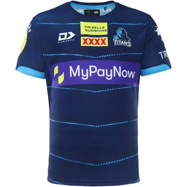 2023 Gold Coast Titans Mens Navy Alternate Training Tee 3XL