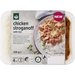 Woolworths Chicken Stroganoff & Rice 350g