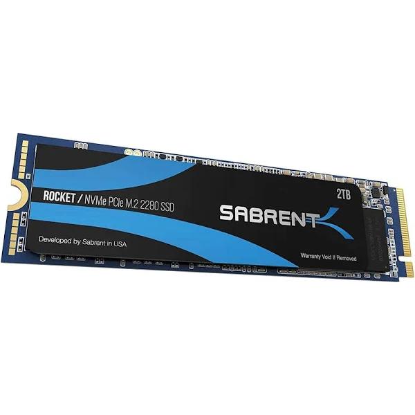 SABRENT 2TB Rocket NVMe PCIe M.2 2280 Internal SSD High Performance Solid State Drive (SB-ROCKET-2TB)