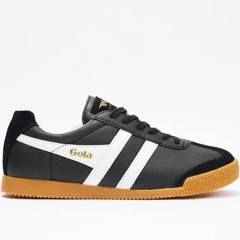 Gola - Black Low-Tops - Harrier Leather - Unisex - Size 6 at The Iconic