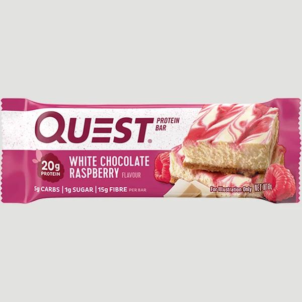 Quest Protein Bar 60g White Chocolate Raspberry