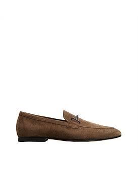 David Jones Tod's Loafers in Suede in Noce CHIARO, Size 7 AU