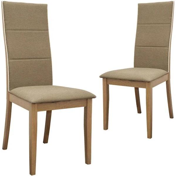 Society Oak Khaki Dining Chair (Set of 2)