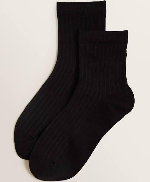 Seed Heritage 1/4 Crew Socks Black